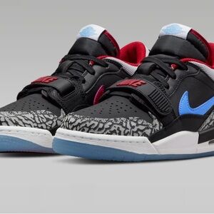 Nike Air Jordan Legacy 312 Low Chicago Flag Black Blue